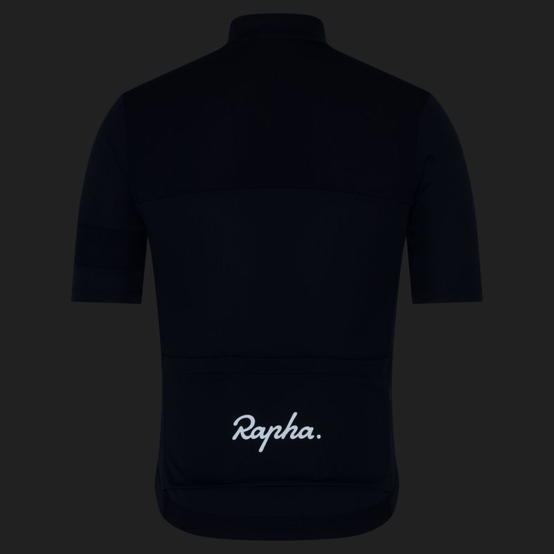 Pánsky cyklistický dres Rapha Brevet Element Jersey dark navy/white 8