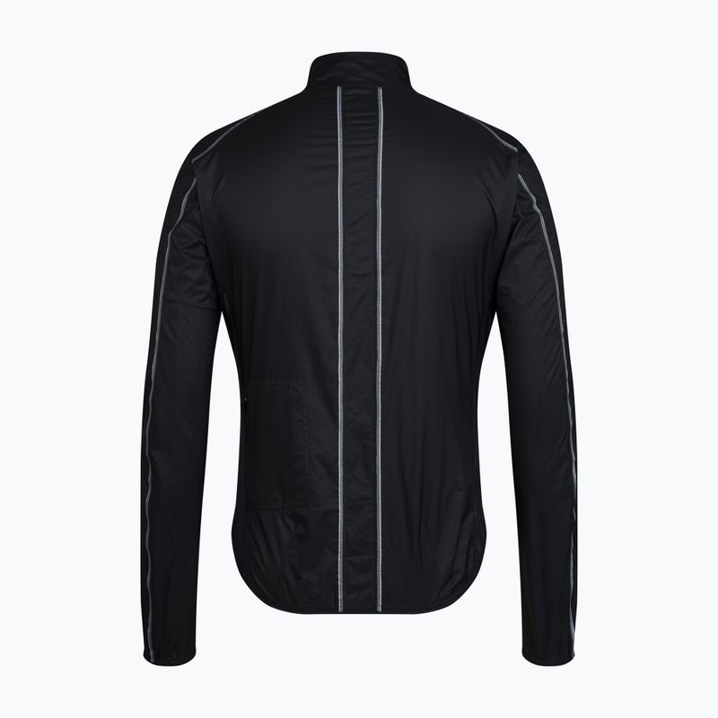 Pánska cyklistická bunda Rapha Brevet Element Wind Jacket black/grey 6