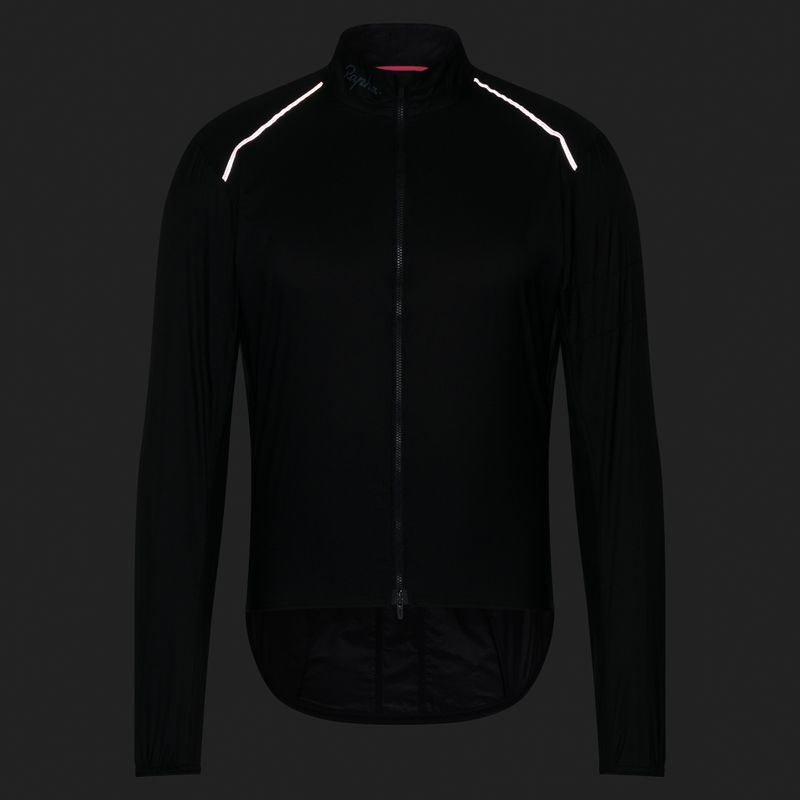 Pánska cyklistická bunda Rapha Brevet Element Wind Jacket black/grey 7