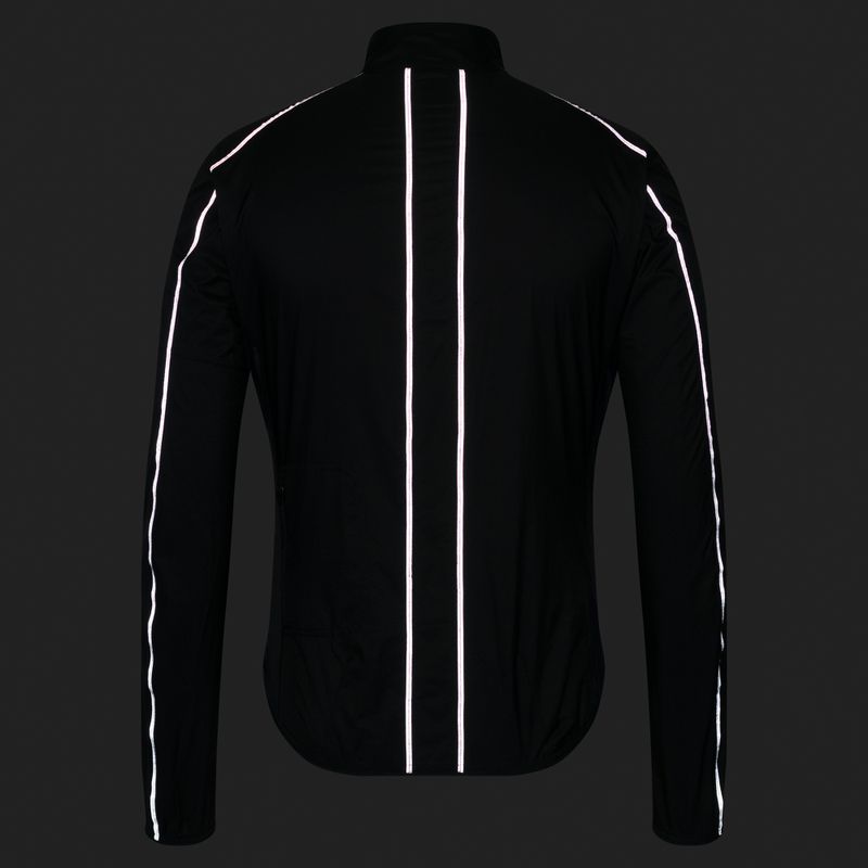 Pánska cyklistická bunda Rapha Brevet Element Wind Jacket black/grey 8