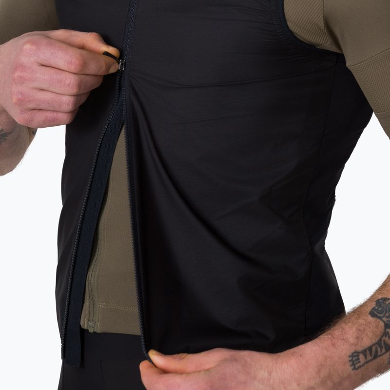 Pánska cyklistická vesta Rapha Brevet Element Wind Gilet black/grey 3