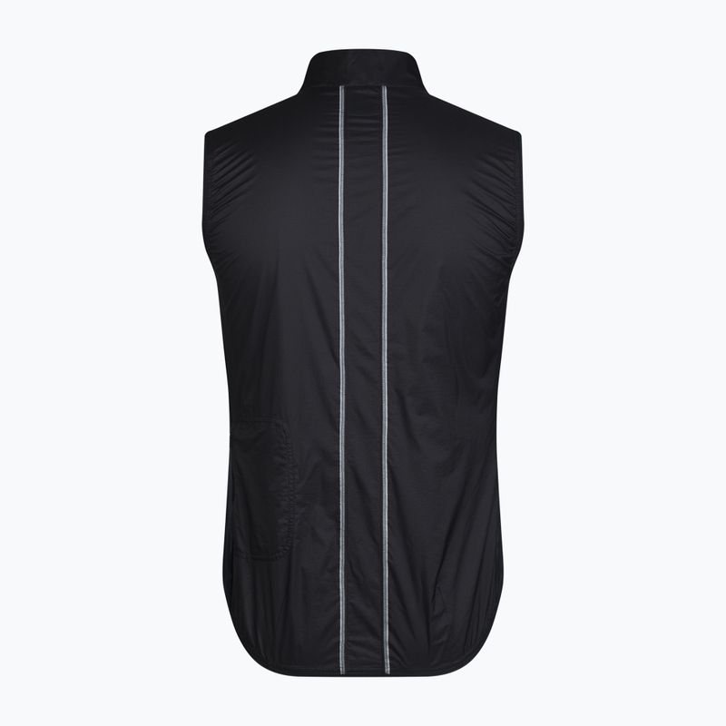 Pánska cyklistická vesta Rapha Brevet Element Wind Gilet black/grey 6