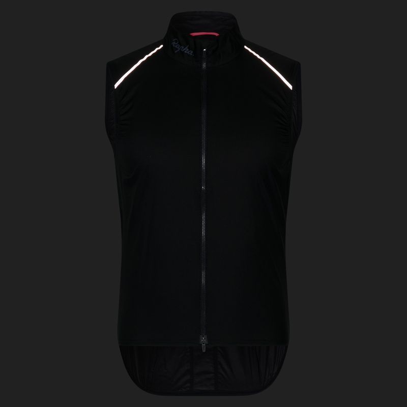 Pánska cyklistická vesta Rapha Brevet Element Wind Gilet black/grey 7