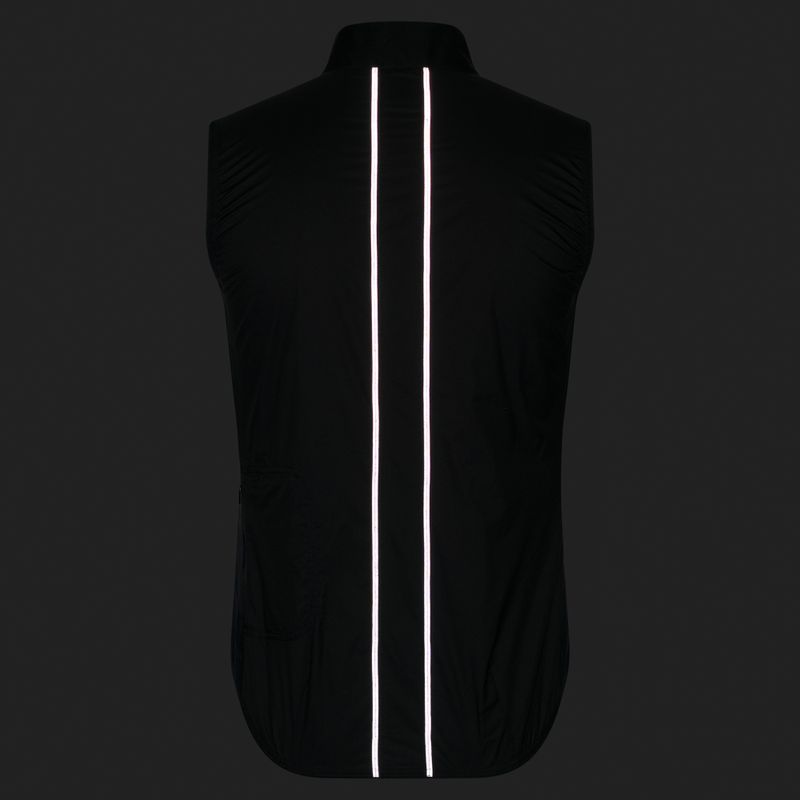 Pánska cyklistická vesta Rapha Brevet Element Wind Gilet black/grey 8