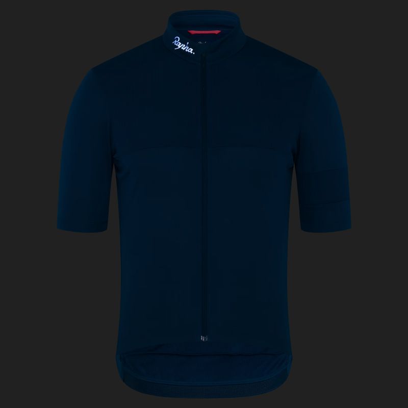Pánsky cyklistický dres Rapha Brevet Element Jersey jewelled blue/navy 3