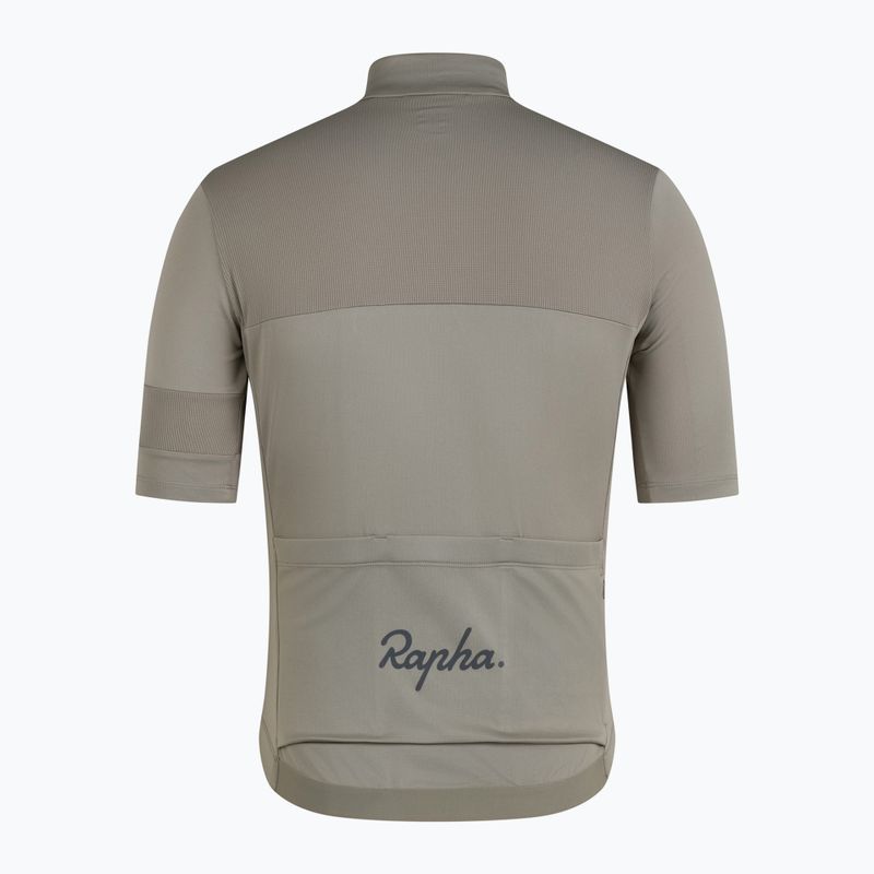 Pánsky cyklistický dres Rapha Brevet Element Jersey khaki/black 4
