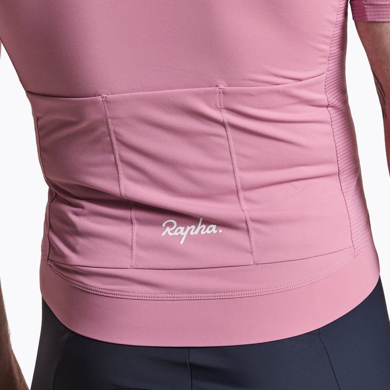 Pánsky cyklistický dres Rapha Core Lightweight Jersey dusty mauve/white 4