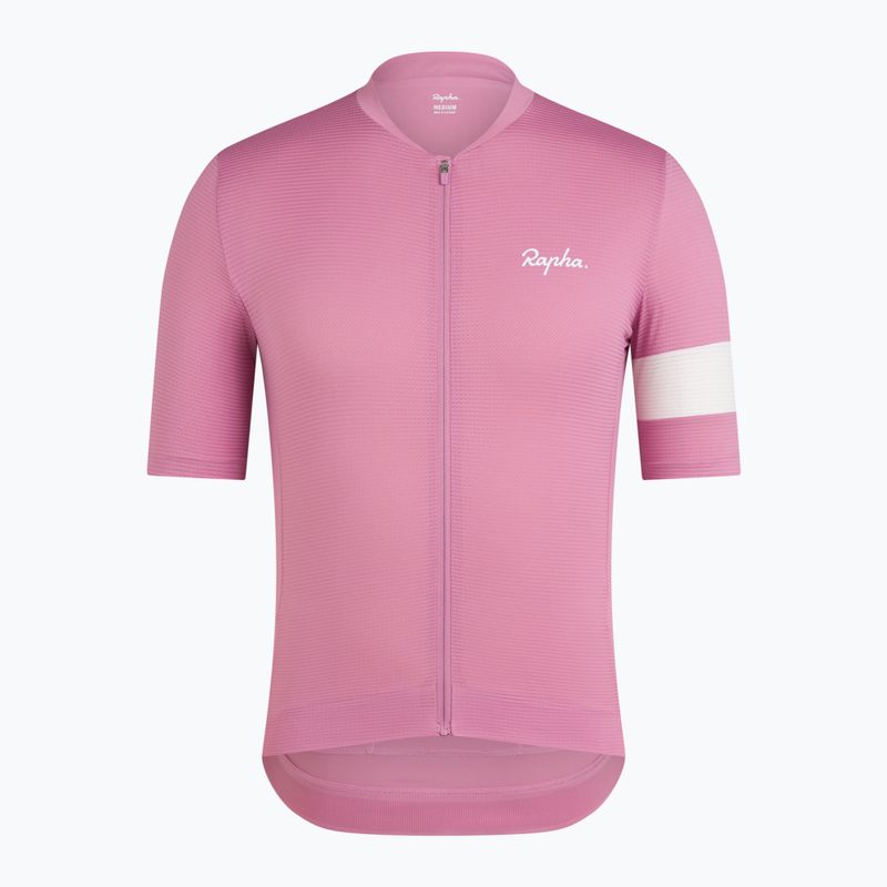 Pánsky cyklistický dres Rapha Core Lightweight Jersey dusty mauve/white 5
