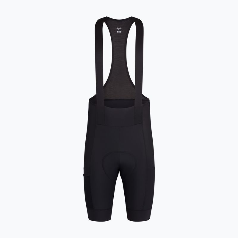 Pánske cyklistické šortky Rapha Brevet Element Cargo Bib Shorts black/black