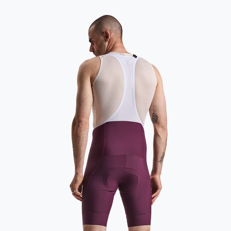 Pánske cyklistické šortky Rapha Brevet Element Cargo Bib Shorts plum/white 2