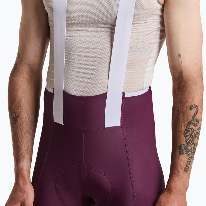 Pánske cyklistické šortky Rapha Brevet Element Cargo Bib Shorts plum/white 3