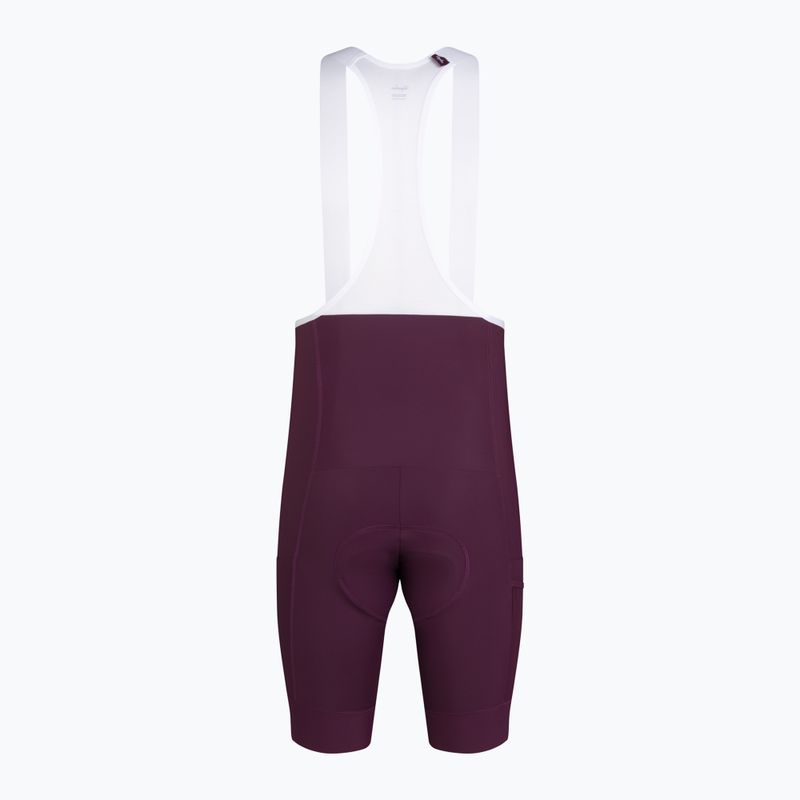Pánske cyklistické šortky Rapha Brevet Element Cargo Bib Shorts plum/white 6