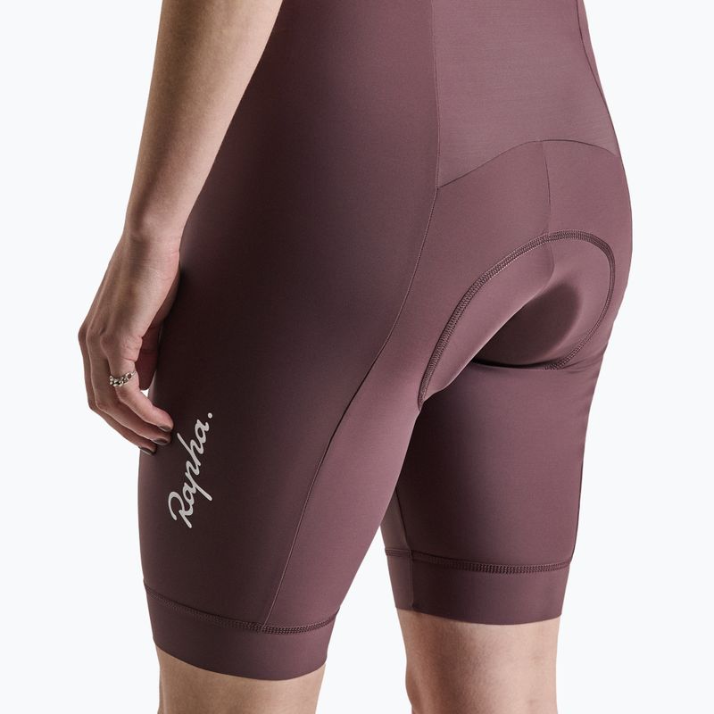 Dámske cyklistické šortky Rapha Core Bib Shorts huckleberry/white 4