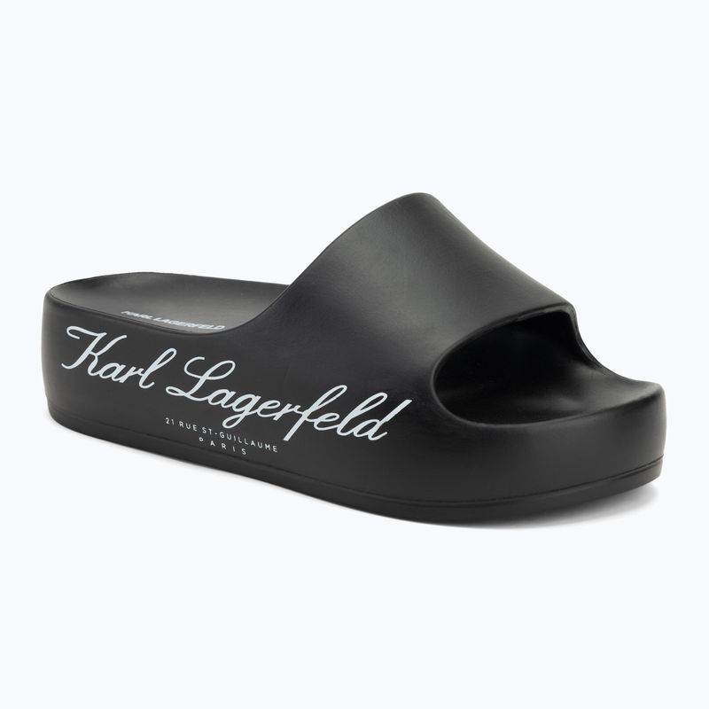 Dámske nazúvaky KARL LAGERFELD Kobo II Hotel black eco eva