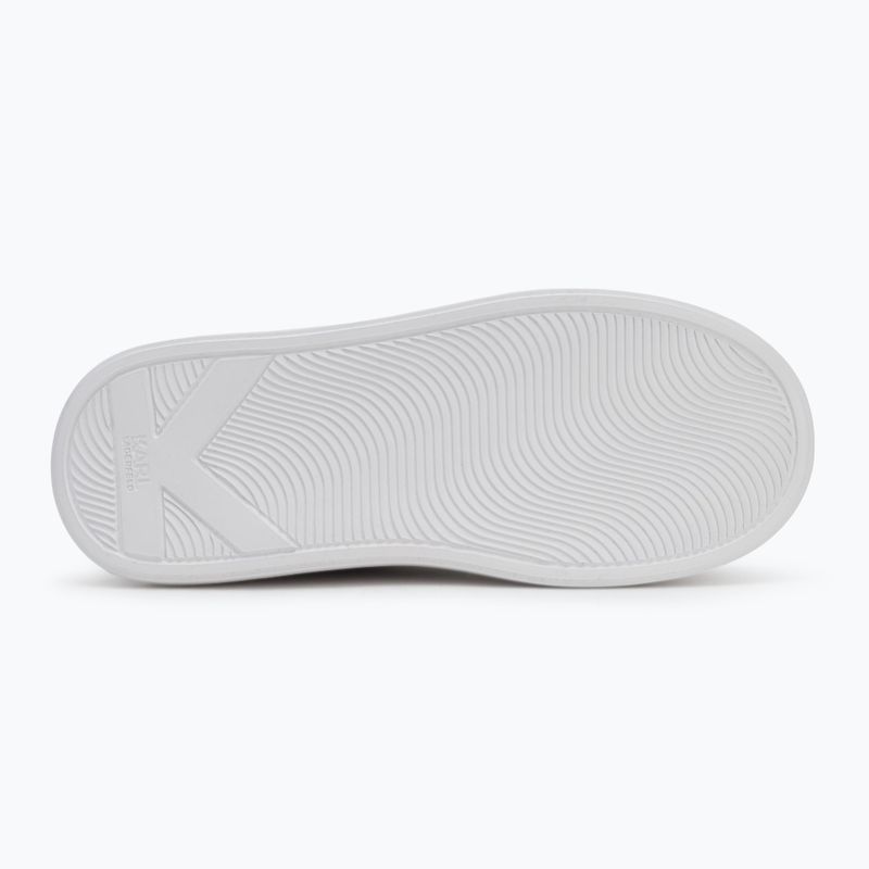 KARL LAGERFELD dámske topánky Anakapri Signia white leather w/silver 4