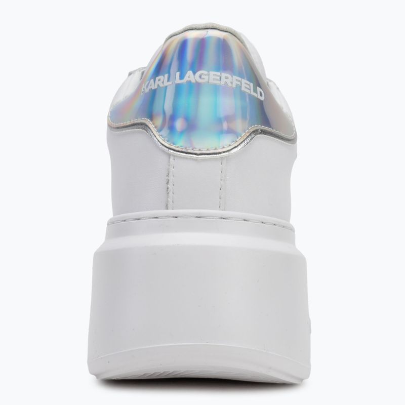 KARL LAGERFELD dámske topánky Anakapri Signia white leather w/silver 6