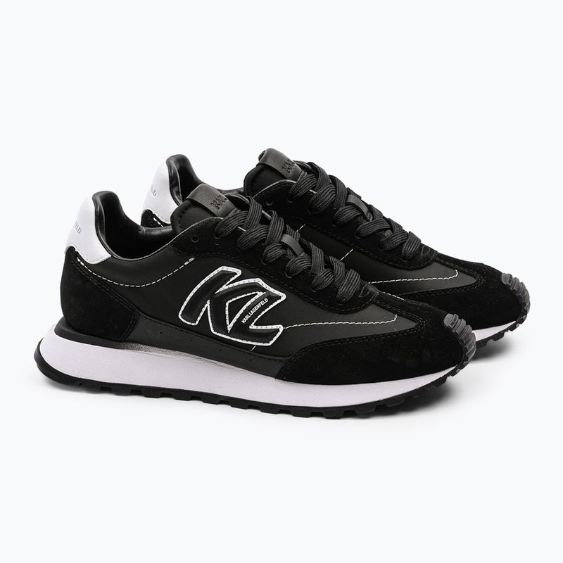 KARL LAGERFELD dámske topánky Kairo Kl Sidetrim black leather/textille 2