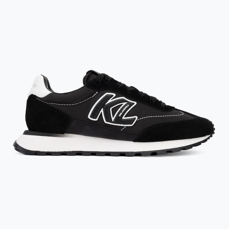 KARL LAGERFELD dámske topánky Kairo Kl Sidetrim black leather/textille 2