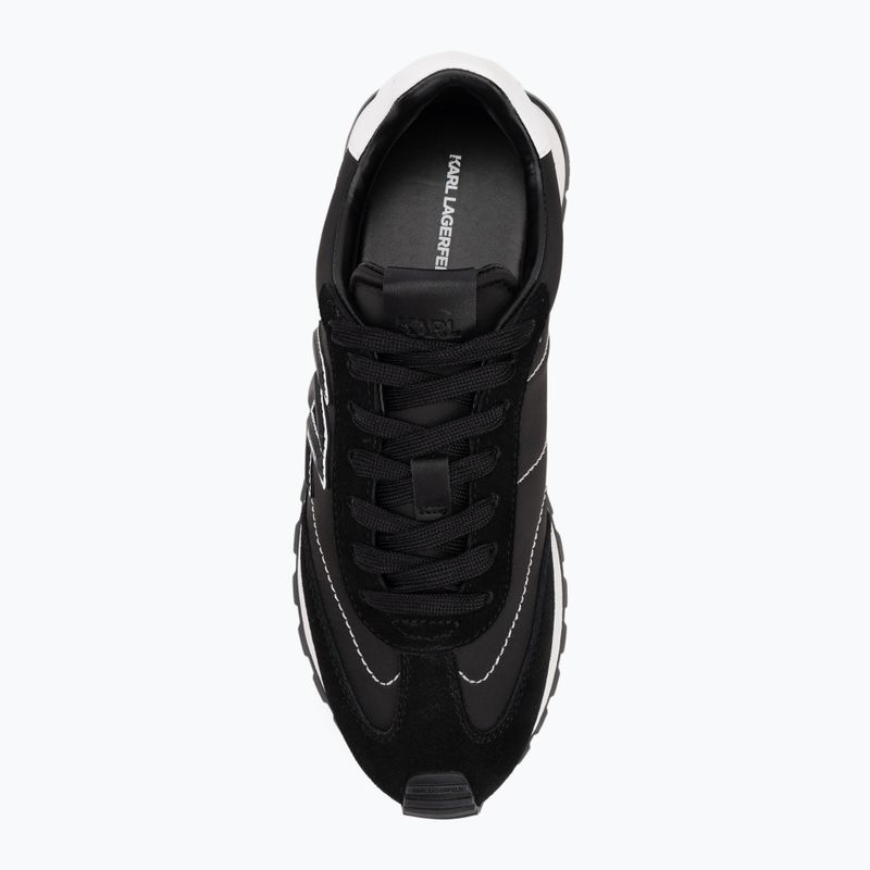 KARL LAGERFELD dámske topánky Kairo Kl Sidetrim black leather/textille 5