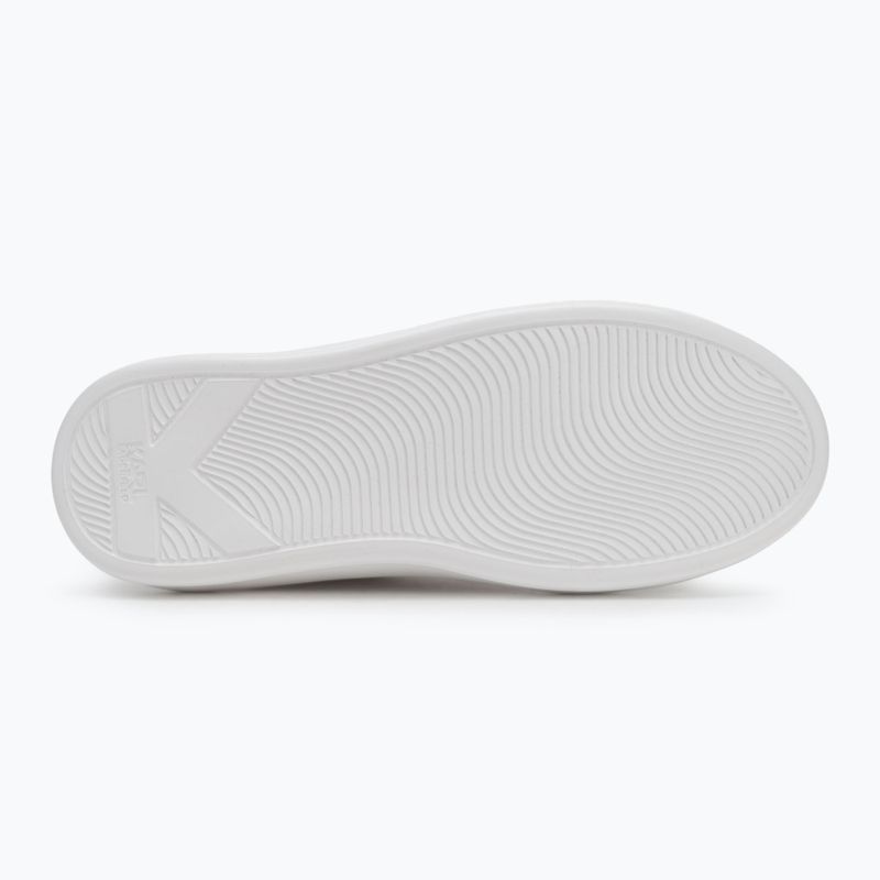 Dámske topánky KARL LAGERFELD Kapri Signia Shine white leather/mono 4
