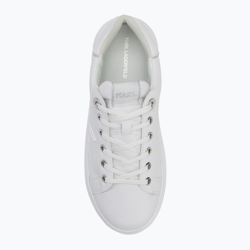 Dámske topánky KARL LAGERFELD Kapri Signia Shine white leather/mono 5
