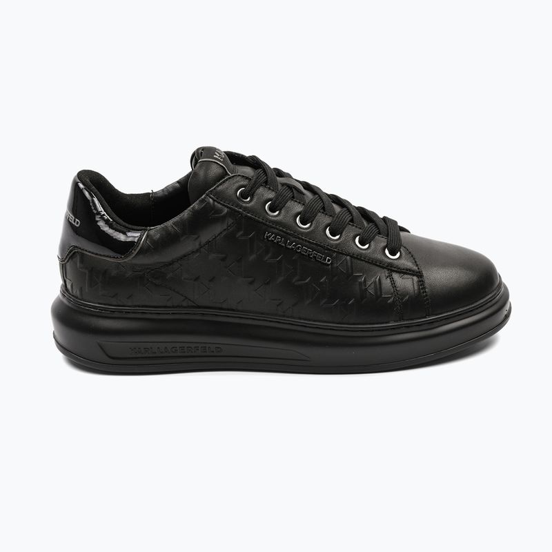 KARL LAGERFELD pánske topánky Kapri Monogram Emboss black leather/mono