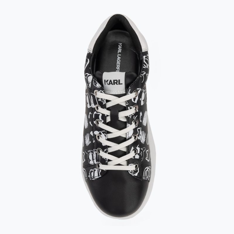 Dámske topánky KARL LAGERFELD Kapri Twin Nft Graffiti black/white leather 5