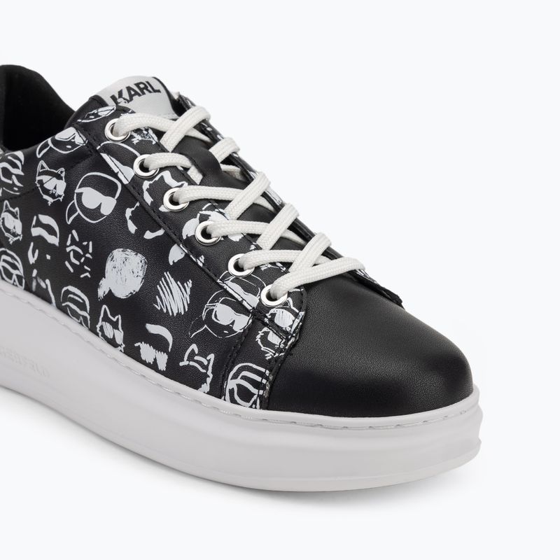 Dámske topánky KARL LAGERFELD Kapri Twin Nft Graffiti black/white leather 7
