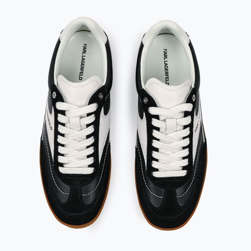 KARL LAGERFELD dámske topánky Kandidate black leather/suede/white 5