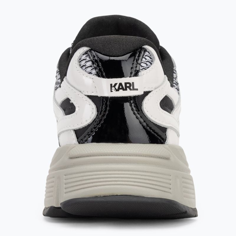 KARL LAGERFELD dámske topánky Orion Sidetrim black leather/textile w/white 6