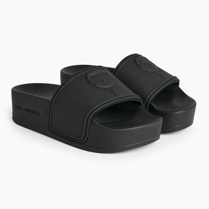 Dámske žabky KARL LAGERFELD Kondo Maxi Nft Relief black rubber 2