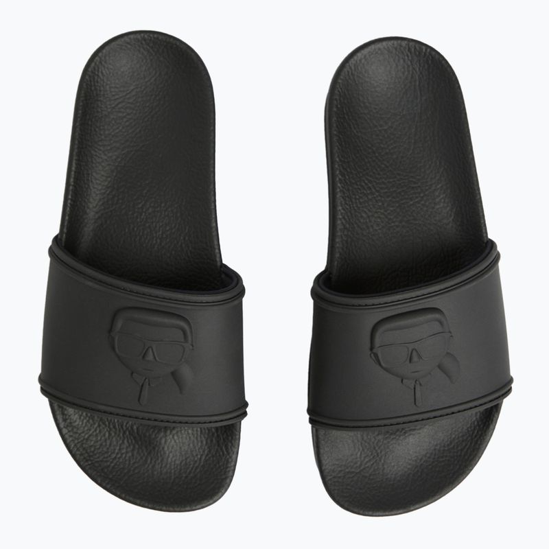 Dámske žabky KARL LAGERFELD Kondo Maxi Nft Relief black rubber 4