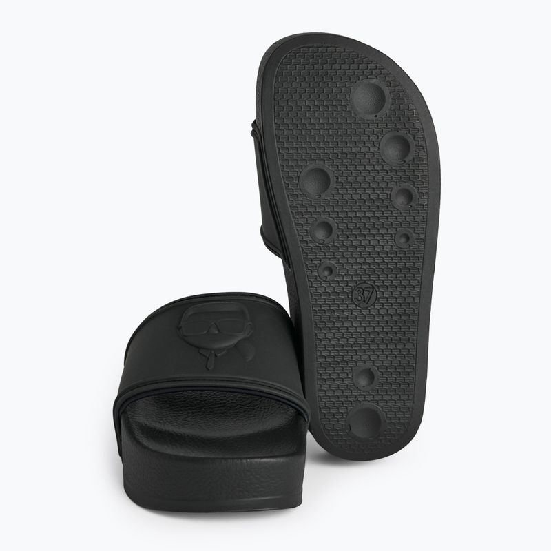 Dámske žabky KARL LAGERFELD Kondo Maxi Nft Relief black rubber 5