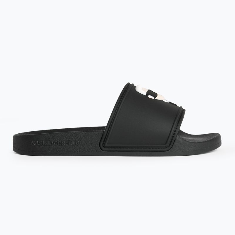 Dámske nazúvaky KARL LAGERFELD Kondo 2.0 NFT black rubber