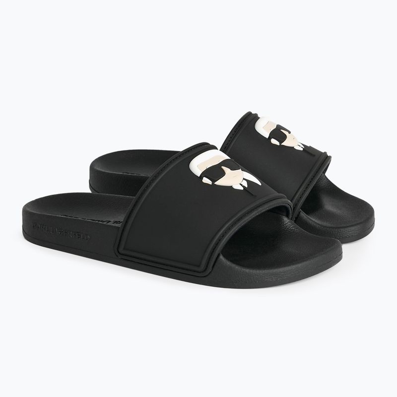 Dámske nazúvaky KARL LAGERFELD Kondo 2.0 NFT black rubber 2
