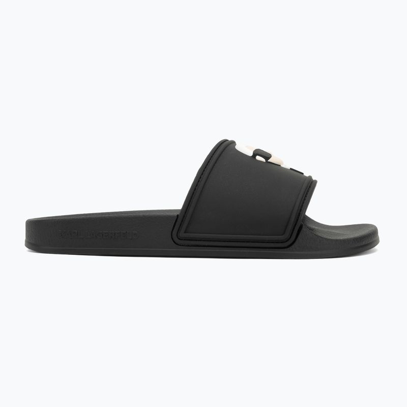 Dámske nazúvaky KARL LAGERFELD Kondo 2.0 NFT black rubber 2