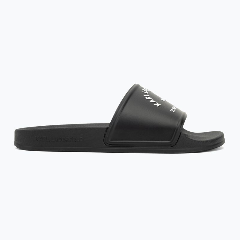 Dámske nazúvaky KARL LAGERFELD Kondo 2.0 Maison black rubber 2
