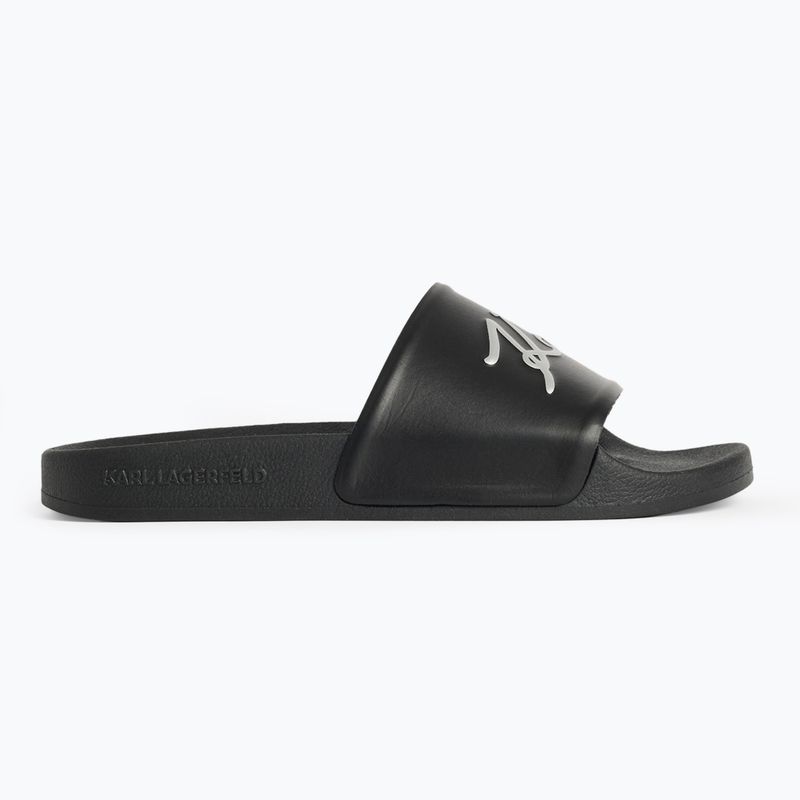 Dámske nazúvaky KARL LAGERFELD Kondo 2.0 Signia black rubber