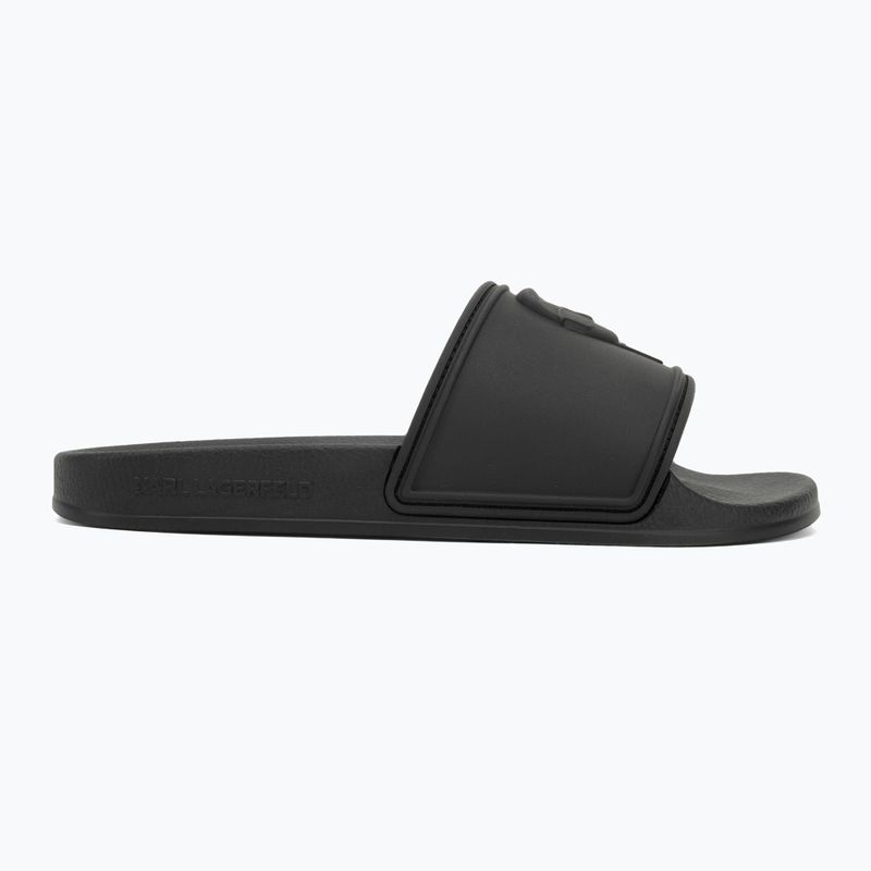 Dámske nazúvaky KARL LAGERFELD Kondo 2.0 NFT Relief black rubber 2