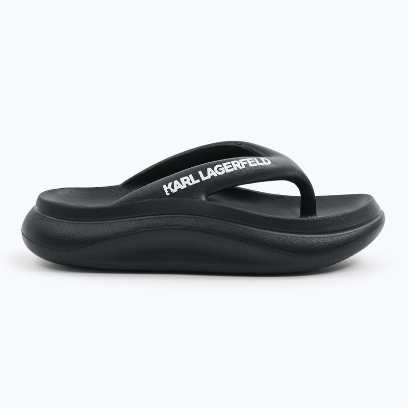 Dámske žabky KARL LAGERFELD Skoona II Hotel Thong black rubber