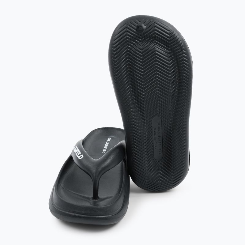 Dámske žabky KARL LAGERFELD Skoona II Hotel Thong black rubber 5