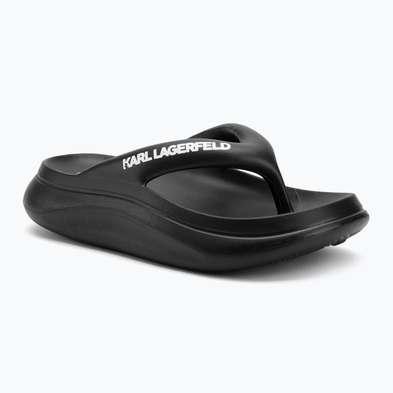 Dámske žabky KARL LAGERFELD Skoona II Hotel Thong black rubber
