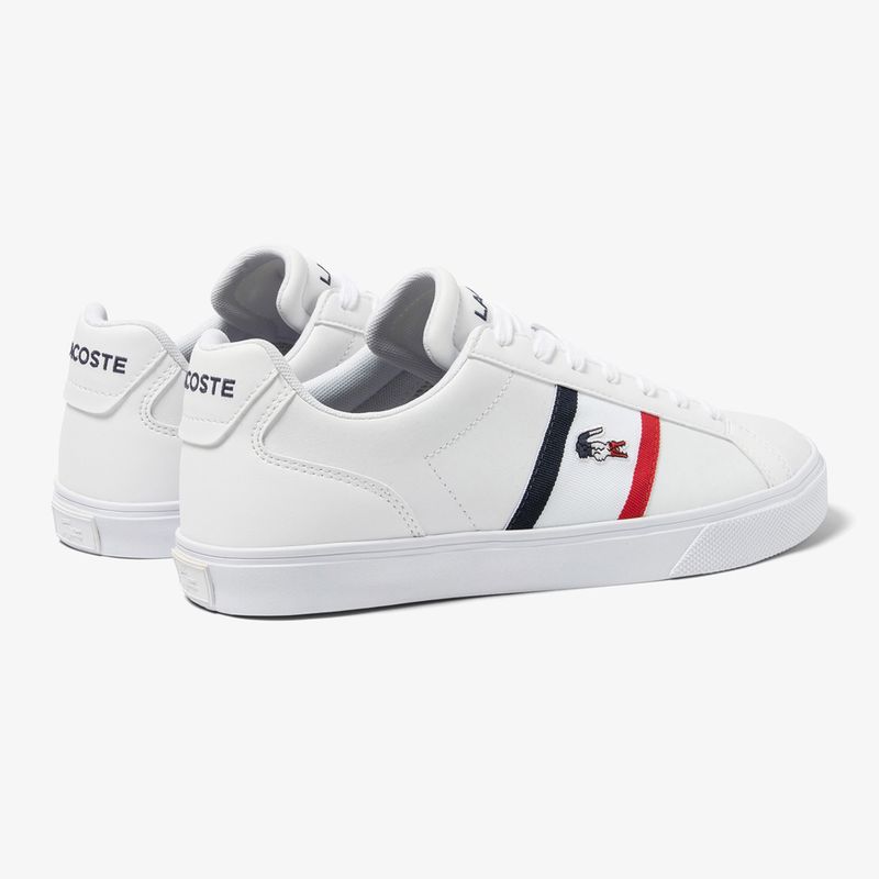Lacoste pánska obuv 45CMA0055 white/navy/red 10