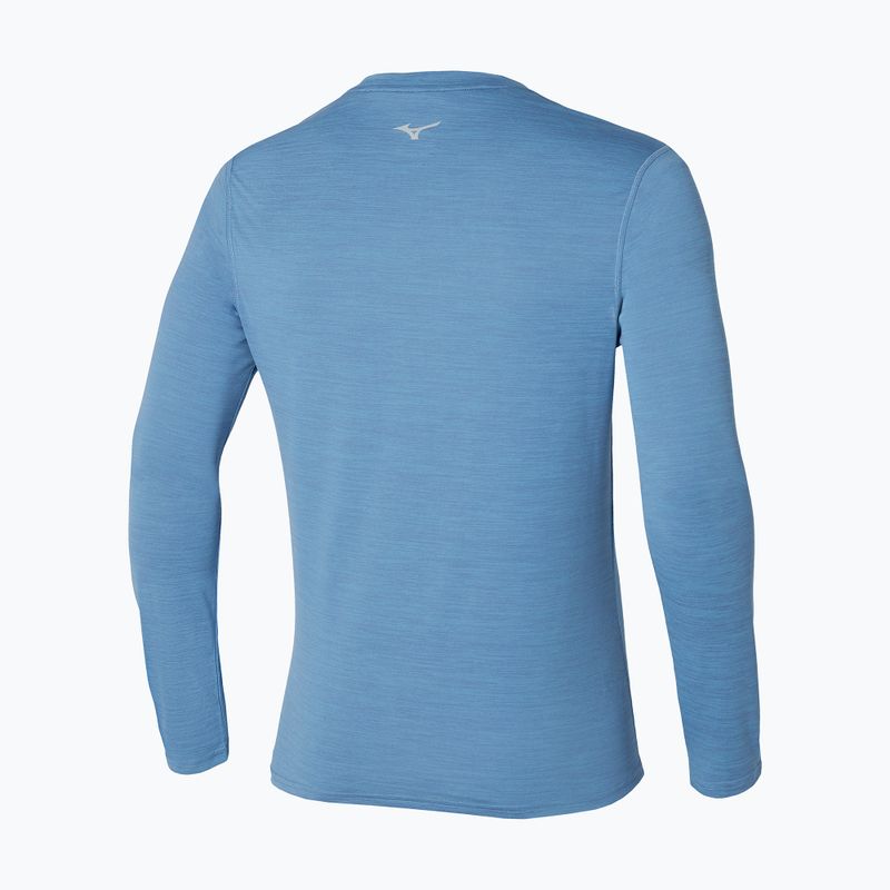 Mizuno Impulse Core Tee parisian blue pánske tričko s dlhým rukávom 2