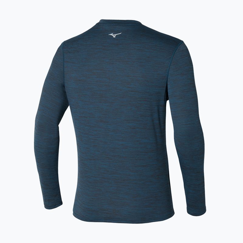 Pánsky bežecký pulóver Mizuno Impulse Core Half Zip blue wing teal 2