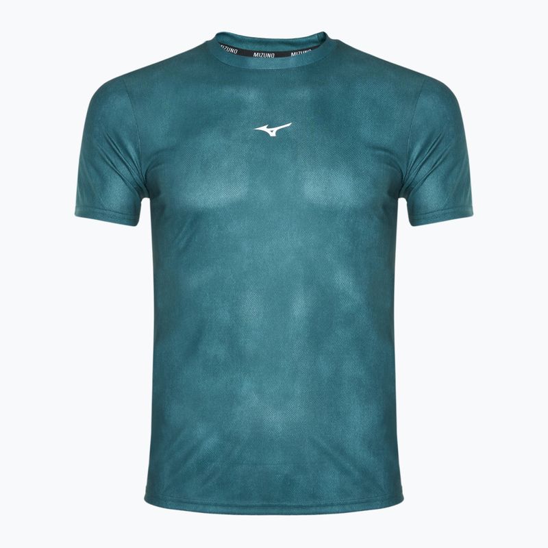 Pánske bežecké tričko Mizuno Impulse Core Graphic Tee evergreen