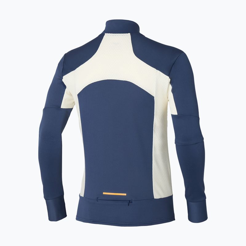 Pánska bežecká mikina Mizuno Warmalite Half Zip estate blue 2