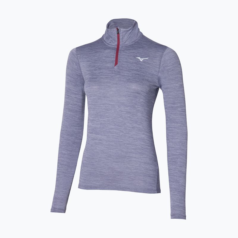 Dámske bežecké tričko s dlhým rukávom Mizuno Impulse Core Half Zip cadet