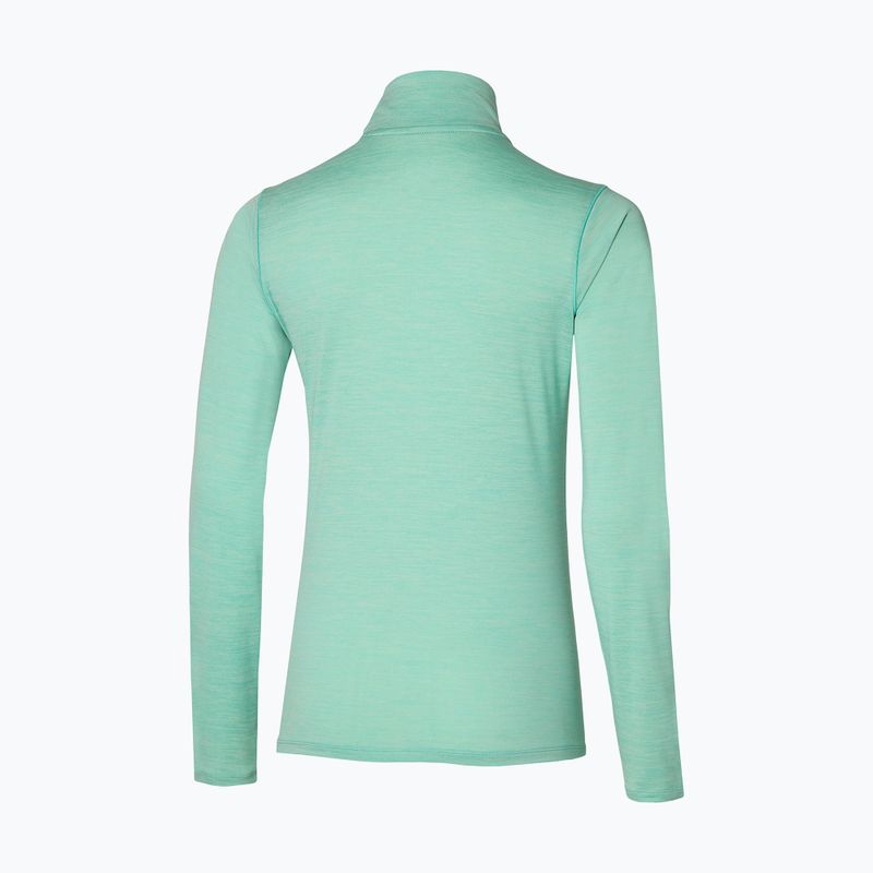 Dámske bežecké tričko s dlhým rukávom Mizuno Impulse Core Half Zip dusty jade 2