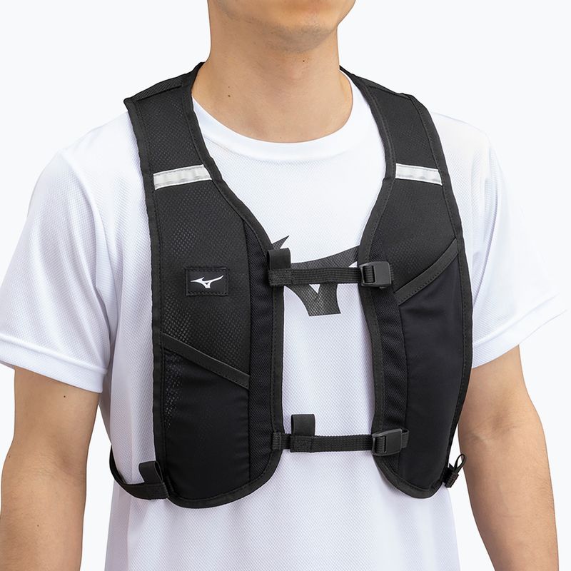 Bežecká vesta Mizuno Mesh Backpack NR black/light gray